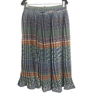 Her Destiny Women's Size Medium Maxi Full Skirt Knife Pleats Lined Muted Colors